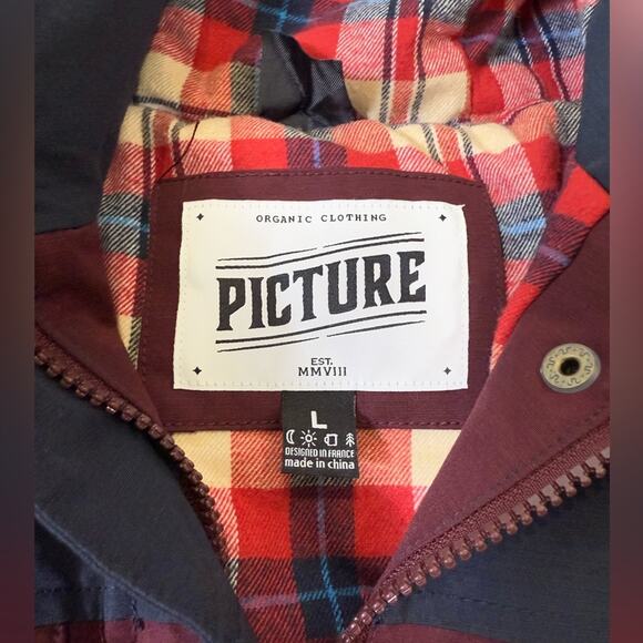 Picture Organic Kate Ski Snowboard Jacket Purple Women’s Size Large - Picture 11 of 16